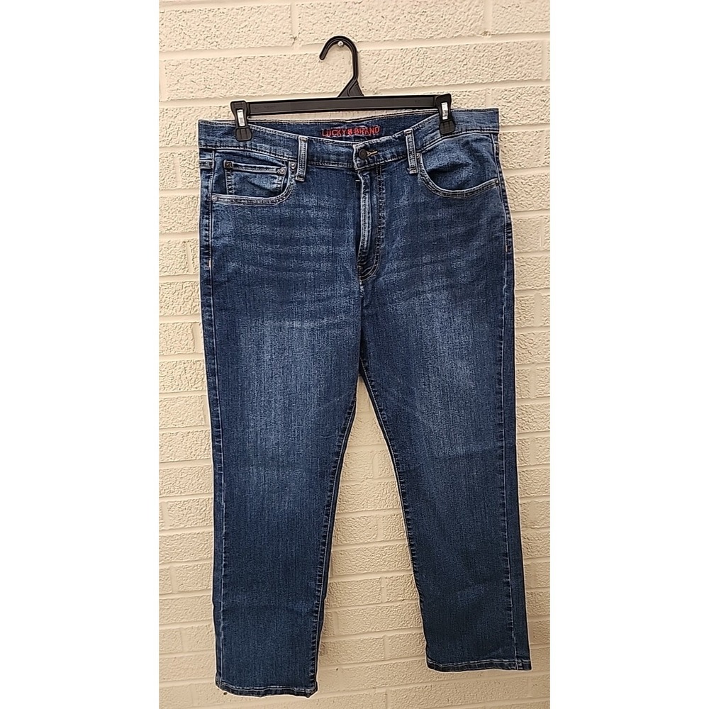 Lucky Brand 410 Straight 36X30 Men's Jeans Dark Wash Denim‎